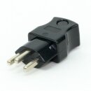 Schutzkontakt-Stecker Schweiz schwarz – 250V/16A...