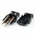 Lampen Schutzkontakt-Stecker schwarz für die Schweiz 3-polig 16A/250V