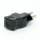 Schutzkontakt-Stecker Schweiz schwarz – 250V/16A – mit Schraubkontakten und Zugentlastung