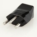 Schutzkontakt-Stecker Schweiz schwarz – 250V/10A...