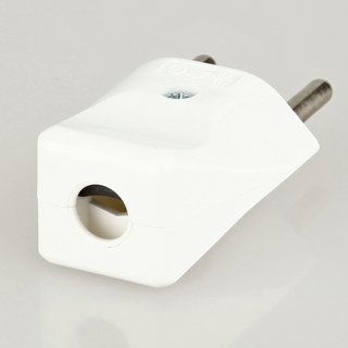 Lampen Schutzkontakt-Stecker wei fr die Schweiz 3-polig 10A/250V