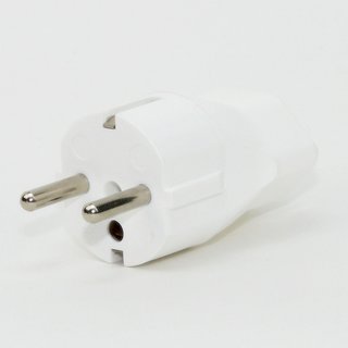 Reisestecker-Adapter Deutschland auf Kupplung Schweiz wei 16A/250V