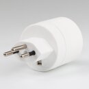 Reiseadapter-Stecker Schweiz auf Deutschland-Kupplung 250V/10A mit Erdung