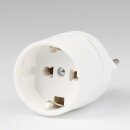 Reiseadapter-Stecker Schweiz auf Deutschland-Kupplung 250V/10A mit Erdung
