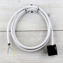 Textilkabel Anschlussleitung Zuleitung 2-5m silber mit...