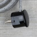 Textilkabel Anschlussleitung Zuleitung 2-5m steingrau mit...