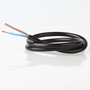 PVC-Lampenkabel schwarz 2-adrig 2x0,75 mm H03VV-F...