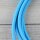 Textilkabel Anschlussleitung Zuleitung 2-5m hellblau mit Schutzkontakt-Winkelstecker