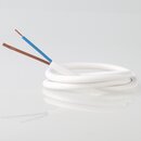 PVC-Lampenkabel wei 2-adrig 2x0,75 mm H03VV-F &ndash;...