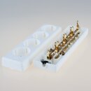 Kaiser Tischsteckdose / Steckdosenleiste ohne Zuleitung – 4-fach, weiß, 250V/16A