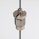 M10x1x8 mm Auengewinde Messing Seilstopper mit Bund und...