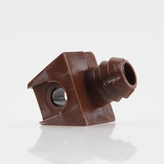 Hfele Korpusverbinder Wandverbinder 17x11,5 mm Kunststoff braun