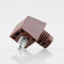 Häfele Korpusverbinder Wandverbinder mit Schraube 14x16 mm Kunststoff braun