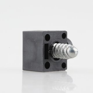 Hfele Korpusverbinder Wandverbinder mit Schraube 14x16mm Kunststoff schwarz