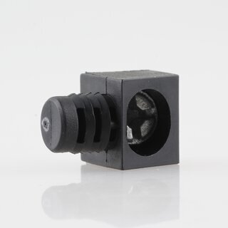 Hfele Korpusverbinder Wandverbinder mit Schraube 14x16mm Kunststoff schwarz
