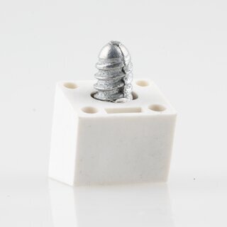 Hfele Korpusverbinder Wandverbinder mit Schraube 14x16mm Kunststoff weiss