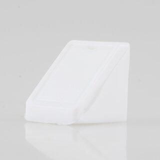 Hfele Eckverbinder Wandverbinder mit Abdeckkappe 18x20mm Kunststoff weiss