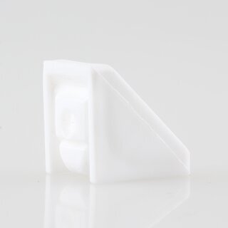 Hfele Eckverbinder Wandverbinder mit Abdeckkappe 18x20mm Kunststoff weiss