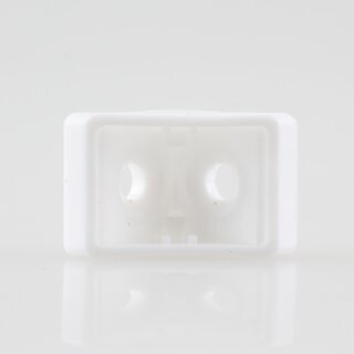 Hfele Eckverbinder Wandverbinder mit Abdeckkappe 18x20mm Kunststoff weiss