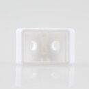 Häfele Eckverbinder Wandverbinder mit Abdeckkappe 18x20 mm Kunststoff weiß