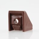 Häfele Eckverbinder Wandverbinder mit Abdeckkappe 18x20 mm Kunststoff braun