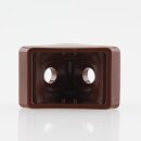 Häfele Eckverbinder Wandverbinder mit Abdeckkappe 18x20 mm Kunststoff braun