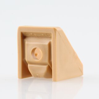 Hfele Eckverbinder Wandverbinder mit Abdeckkappe 18x20mm Kunststoff beige