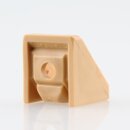 Häfele Eckverbinder Wandverbinder mit Abdeckkappe 18x20 mm Kunststoff beige