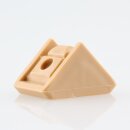 Häfele Eckverbinder Wandverbinder mit Abdeckkappe 18x20 mm Kunststoff beige