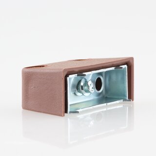 Hfele Korpusverbinder Wandverbinder zum Schrauben 37x15 mm braun