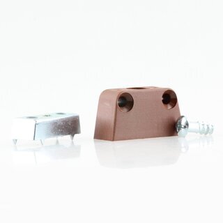 Hfele Korpusverbinder Wandverbinder zum Schrauben 37x15mm braun