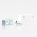 Häfele Korpusverbinder Wandverbinder zum Schrauben 37x15 mm weiß