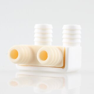 Hfele Korpusverbinder Wandverbinder zum Schrauben 28x22 mm wei/beige