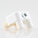 Häfele Korpusverbinder Wandverbinder zum Schrauben 28x22 mm weiß/beige