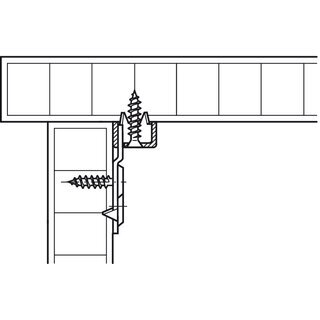 Hfele Mbel Bettverbinder mit gekrpftem Haken und Schlieteil 130mm Stahl verzinkt