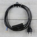 Lampen-Anschlussleitung 2-adrig Schwarz – 2 m mit...