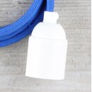 Textilkabel Lampenpendel 1-5m dunkelblau mit E27 Fassung...