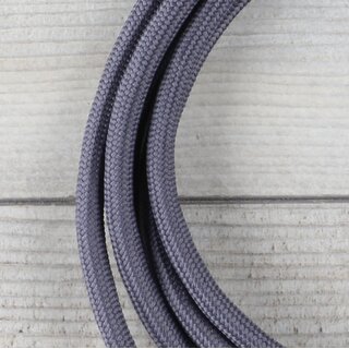 Textilkabel Lampenpendel 1-5m graphit-grau mit E27 Fassung Kunststoff wei