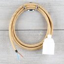 Textilkabel Lampenpendel 1-5m gold mit E27 Fassung...
