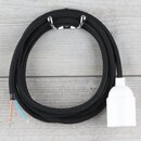 Textilkabel Lampenpendel 1-5m schwarz mit E27 Fassung...
