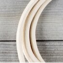 Textilkabel Lampenpendel 1-5m elfenbein mit E27 Fassung Kunststoff weiß