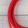 Textilkabel Lampenpendel 1-5m rot mit E27 Fassung Kunststoff weiß