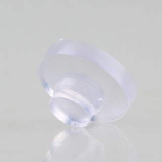 Schutzpuffer Gumminoppen Bodentrger fr Holz, Glasbden oder Glasplatten 16mm Kunststoff transparent