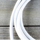 Textilkabel Lampenpendel 1-5m weiß mit E14 Fassung Kunststoff schwarz