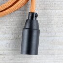 Textilkabel Lampenpendel 1-5m englisch gold mit E14...