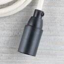 Textilkabel Lampenpendel 1-5m elfenbein mit E14 Fassung...