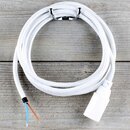 Textilkabel Lampenpendel 1-5m wei mit E14 Fassung...