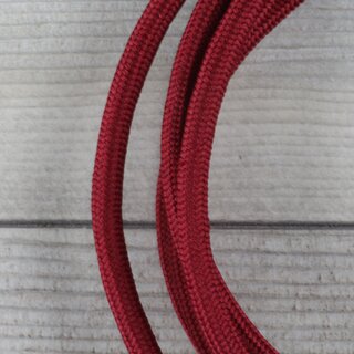 Textilkabel Lampenpendel 1-5m bordeaux mit E14 Fassung Kunststoff wei
