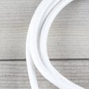 Textilkabel Lampenpendel 1-5m weiß mit E27 Fassung Kunststoff weiß