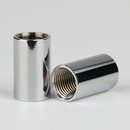Verbindungs-Muffe Gewinde-Adapter verchromt M10x1...